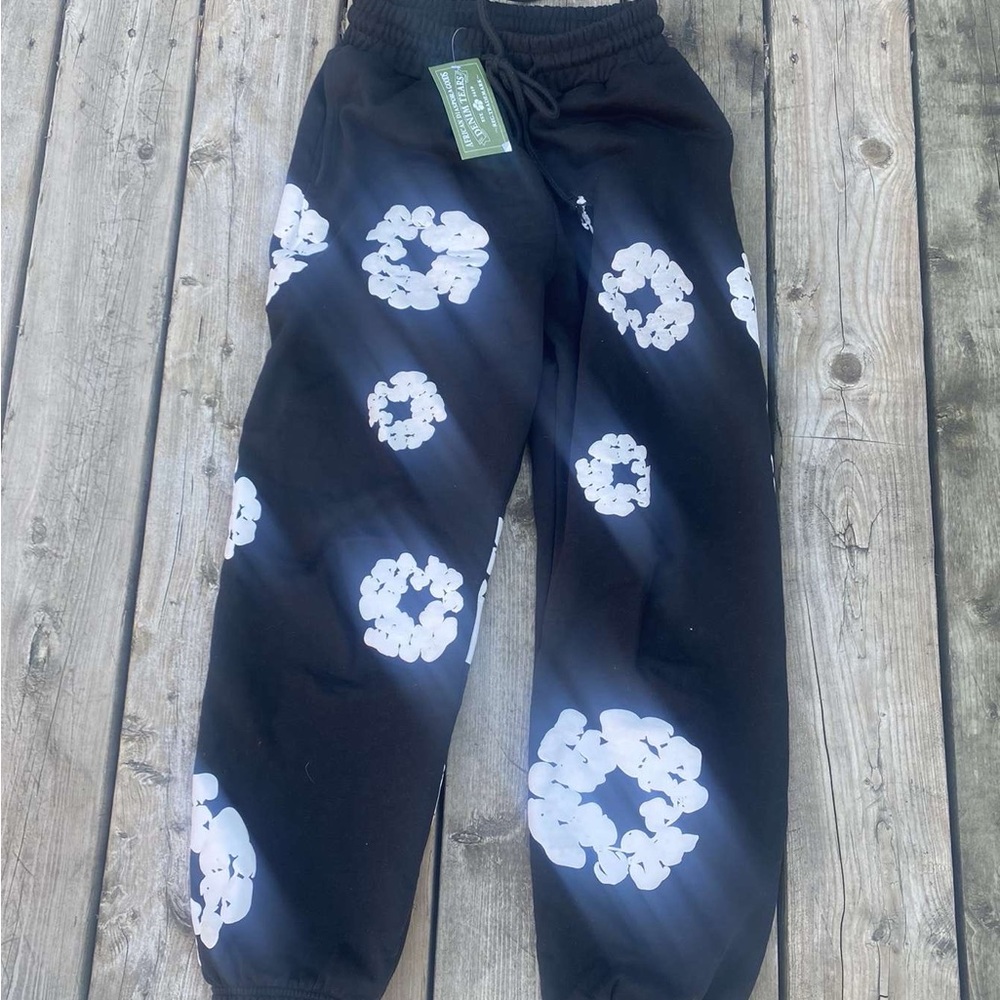 Black Demin Tears Joggers